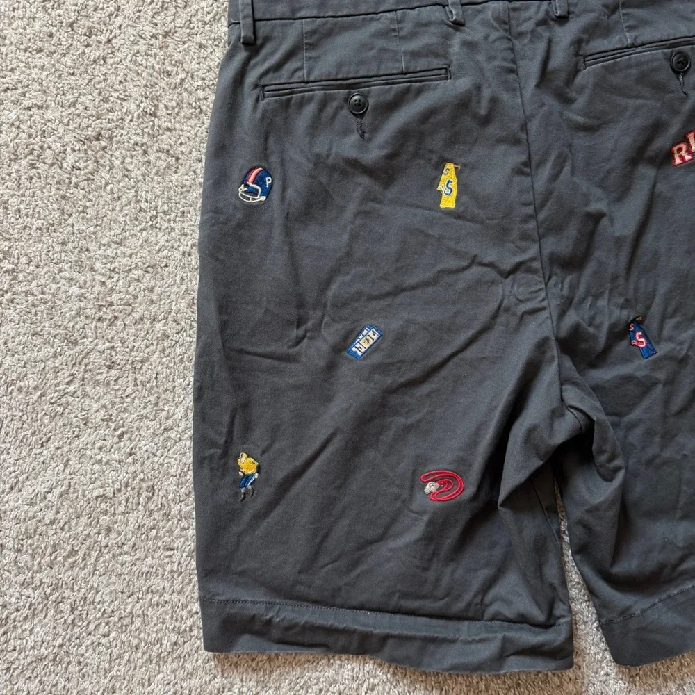 Polo Ralph Lauren Embroidered Shorts Size 33 Classic Fit Gray - Picture 9 of 15